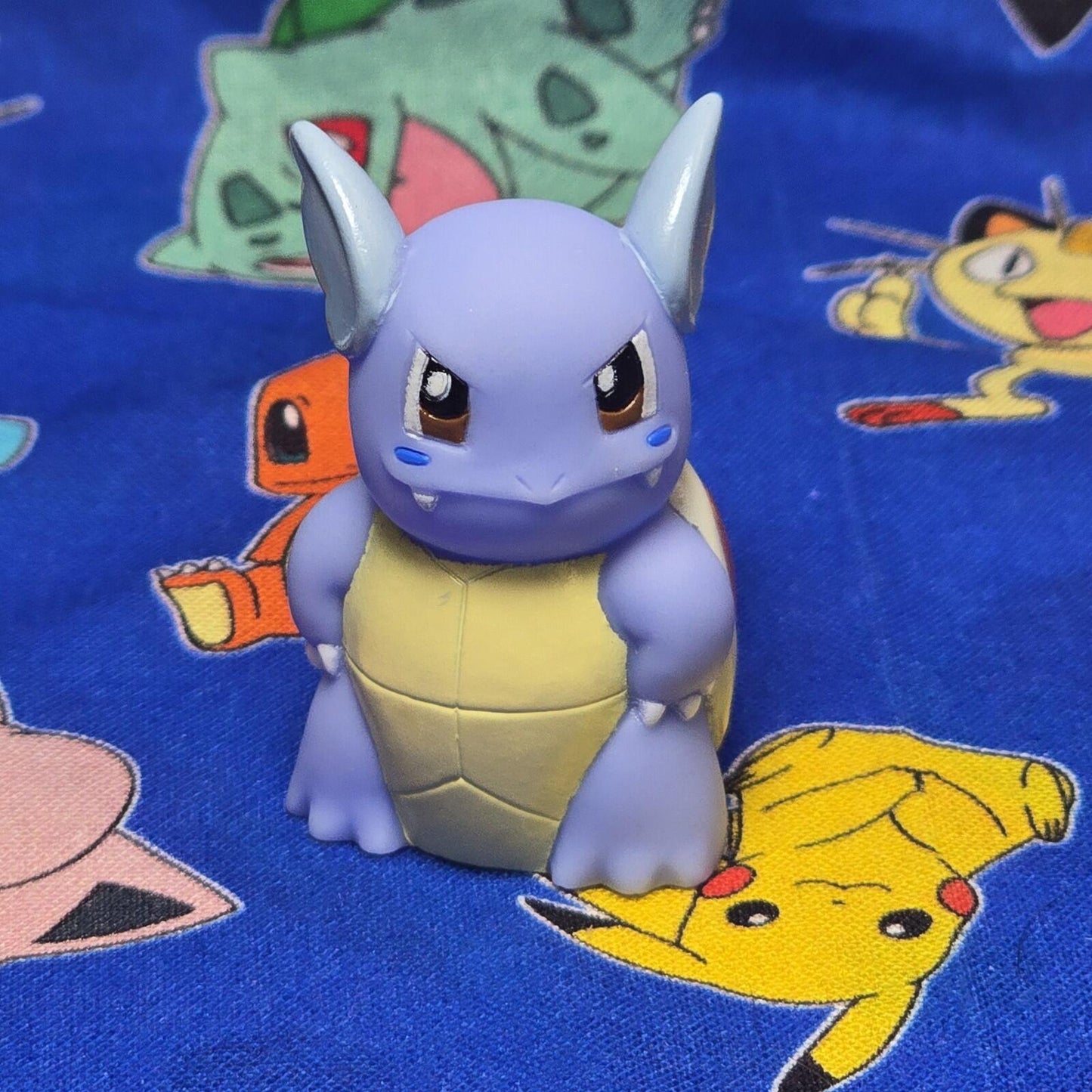Pokemon Wartortle Figure Finger Puppet 2014 Nintendo Bandai Vintage Japan USA
