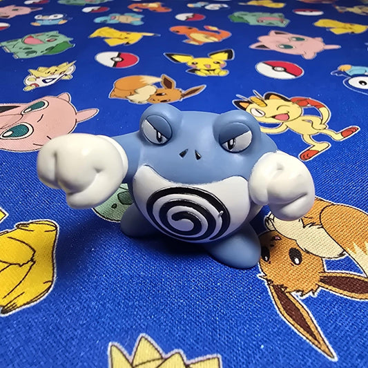 Pokemon Poliwrath Figure Finger Puppet 2009 Nintendo Bandai PVC Japan US Seller