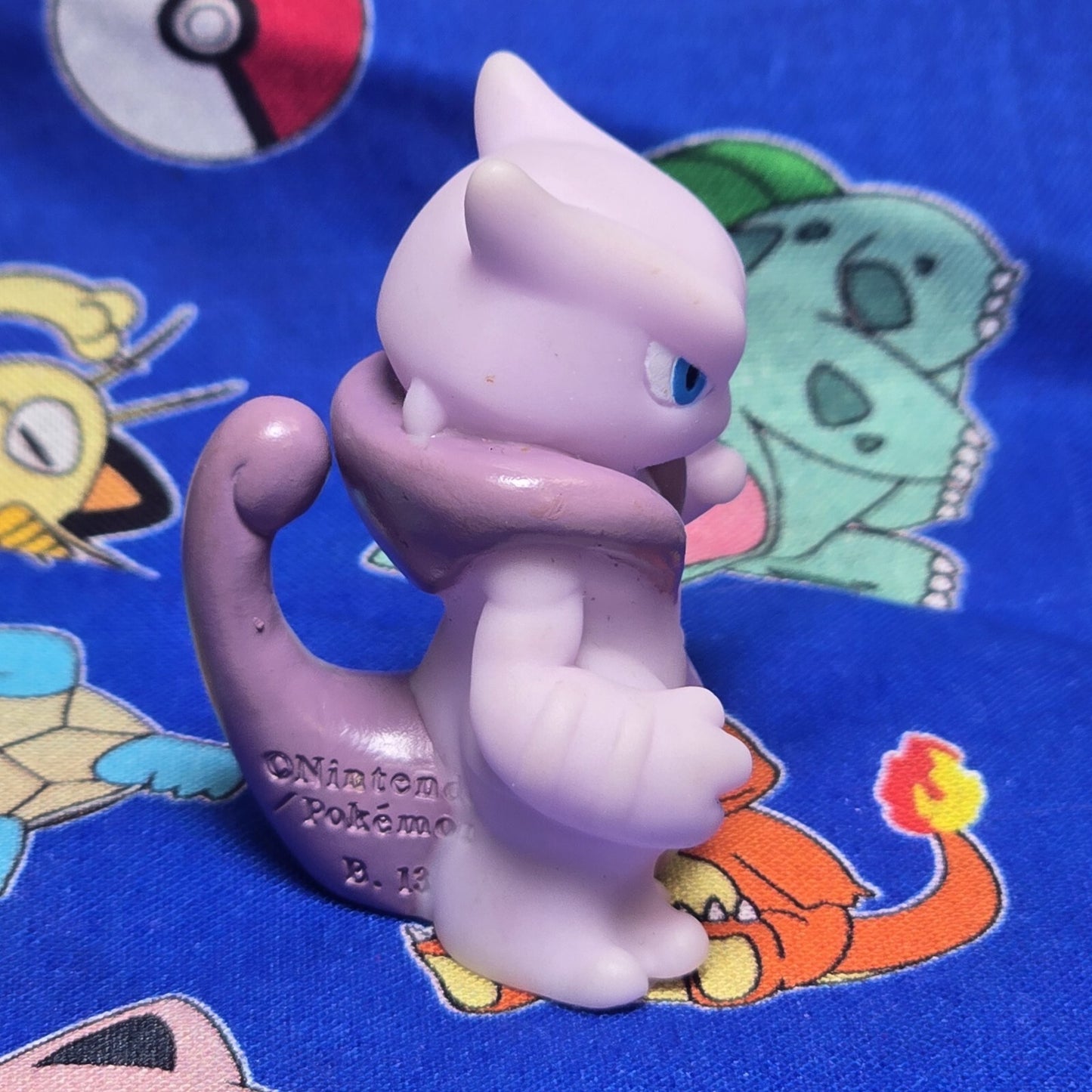 Pokemon Mega Mewtwo X Figure Finger Puppet 2013 Nintendo Bandai Japan USA Seller