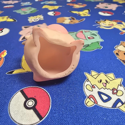Pokemon Chansey Figure Finger Puppet 1997 Nintendo Bandai PVC Vintage Japan USA