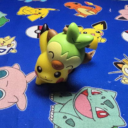 Pokemon Pikachu & Grookey Figure Finger Puppet 2022 Nintendo Bandai Japan USA