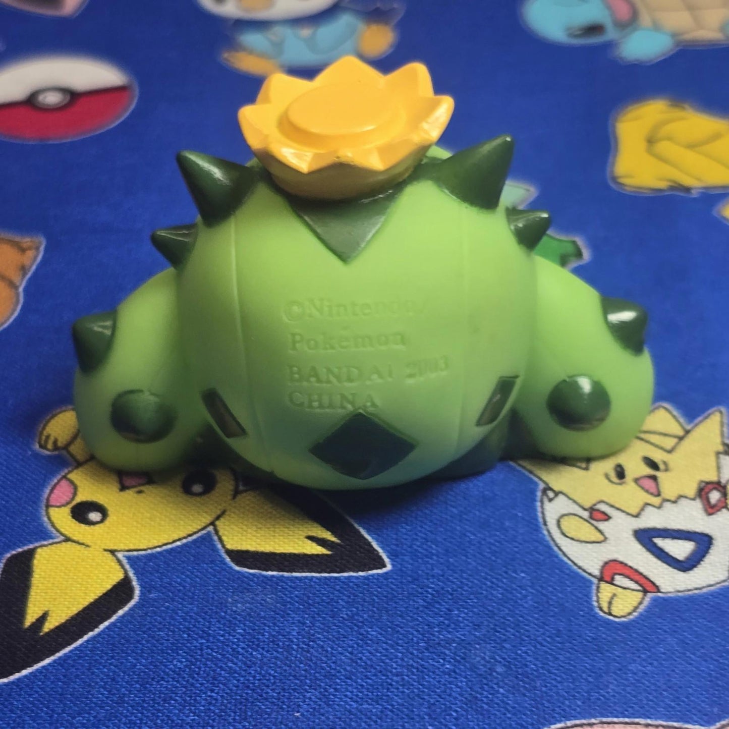 Pokemon Cacnea Figure Finger Puppet 2003 Nintendo Bandai Vintage PVC Japan USA