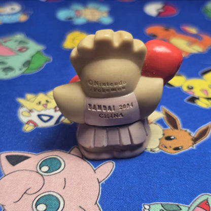 Pokemon Hitmonchan Figure Finger Puppet 2004 Nintendo Bandai Vintage Japan USA
