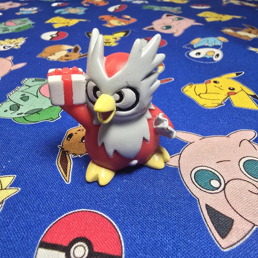 Pokemon Delibird Figure Finger Puppet 2009 Nintendo Bandai PVC Japan USA Seller