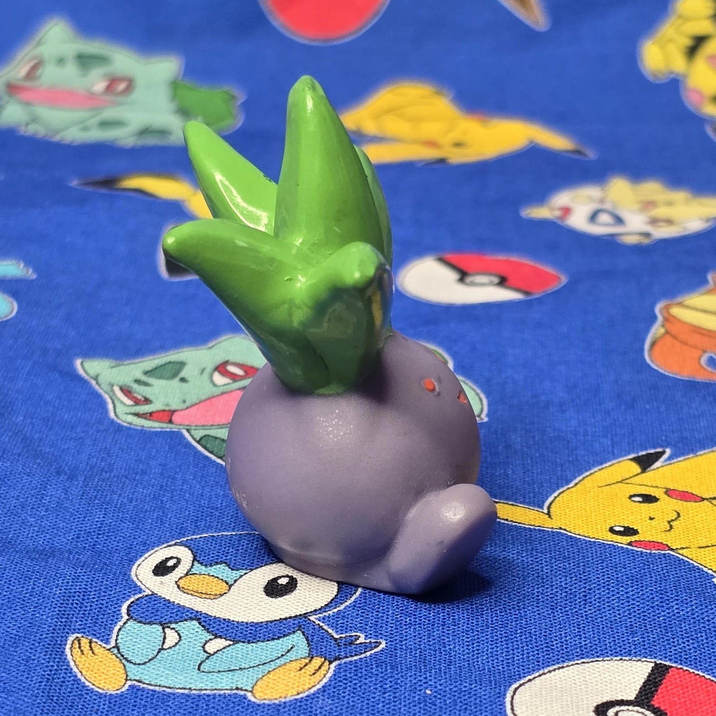 Pokemon Oddish Figure Finger Puppet 1996 Nintendo Bandai PVC Vintage Japan USA