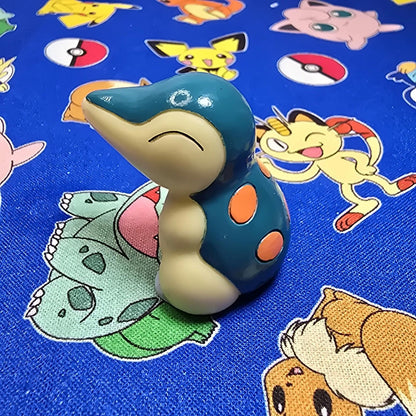 Pokemon Cyndaquil Figure Finger Puppet 1999 Nintendo Bandai PVC Vintage Japan US