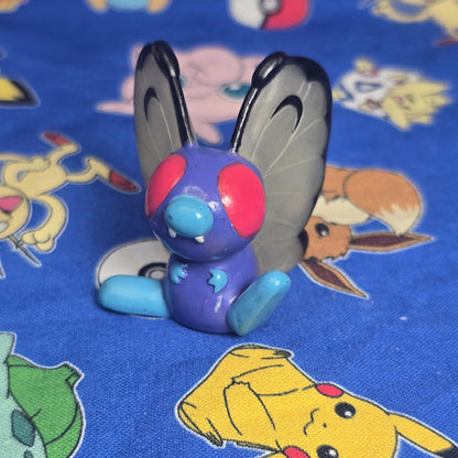 Pokemon Butterfry Clear Figure Finger Puppet 1997 Nintendo Bandai PVC Vintage US