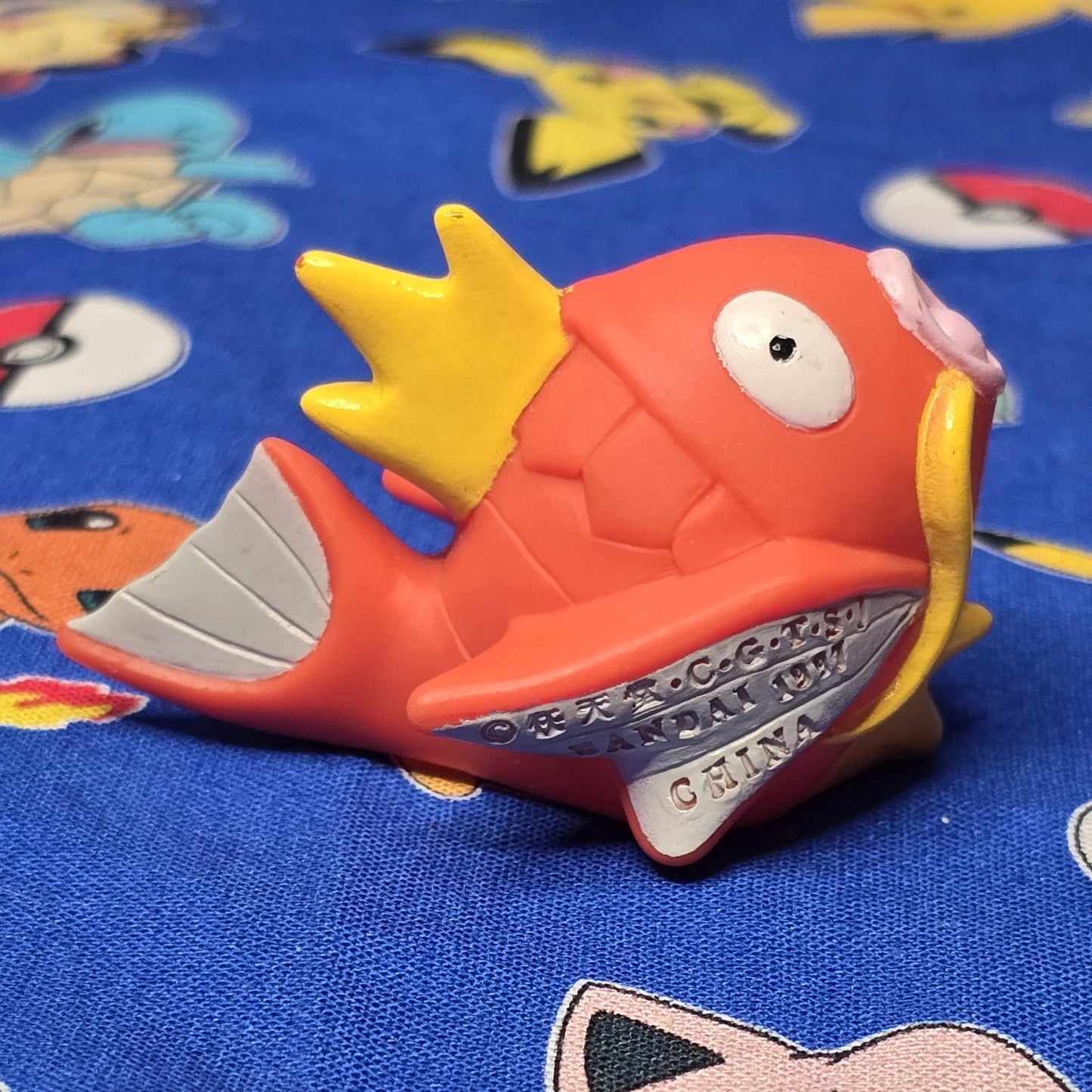 Pokemon Magikarp Figure Finger Puppet 1997 Nintendo Bandai PVC Vintage Japan USA