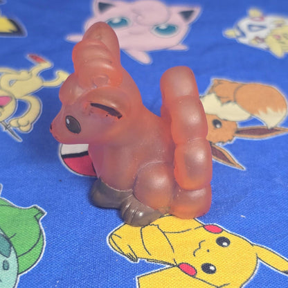 Pokemon Vulpix Clear Figure Finger Puppet 1997 Bandai Nintendo Vintage US Seller