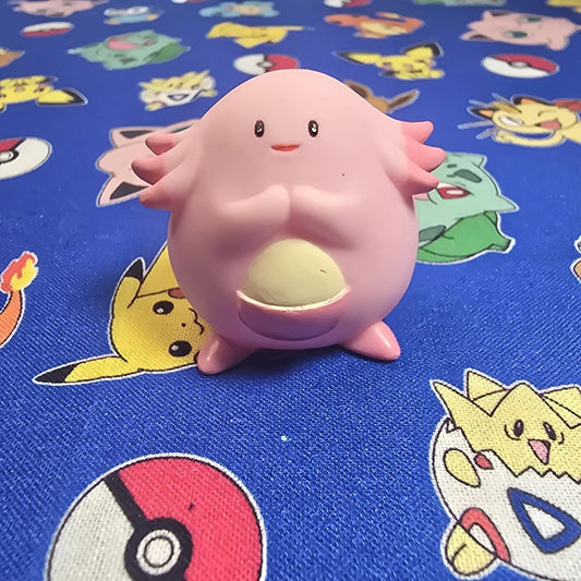 Pokemon Chansey Figure Finger Puppet 1997 Nintendo Bandai PVC Vintage Japan USA