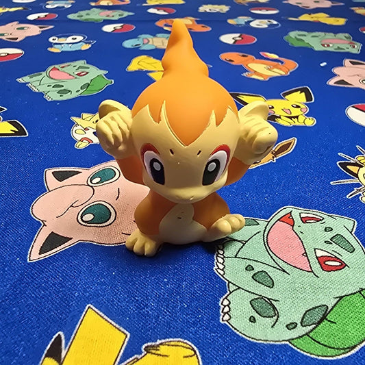 Pokemon Chimchar Figure Finger Puppet 2007 Nintendo Bandai PVC Japan USA Seller