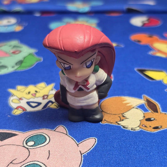 Pokemon Jessie Team Rocket Figure Finger Puppet 1998 Nintendo Bandai Vintage US