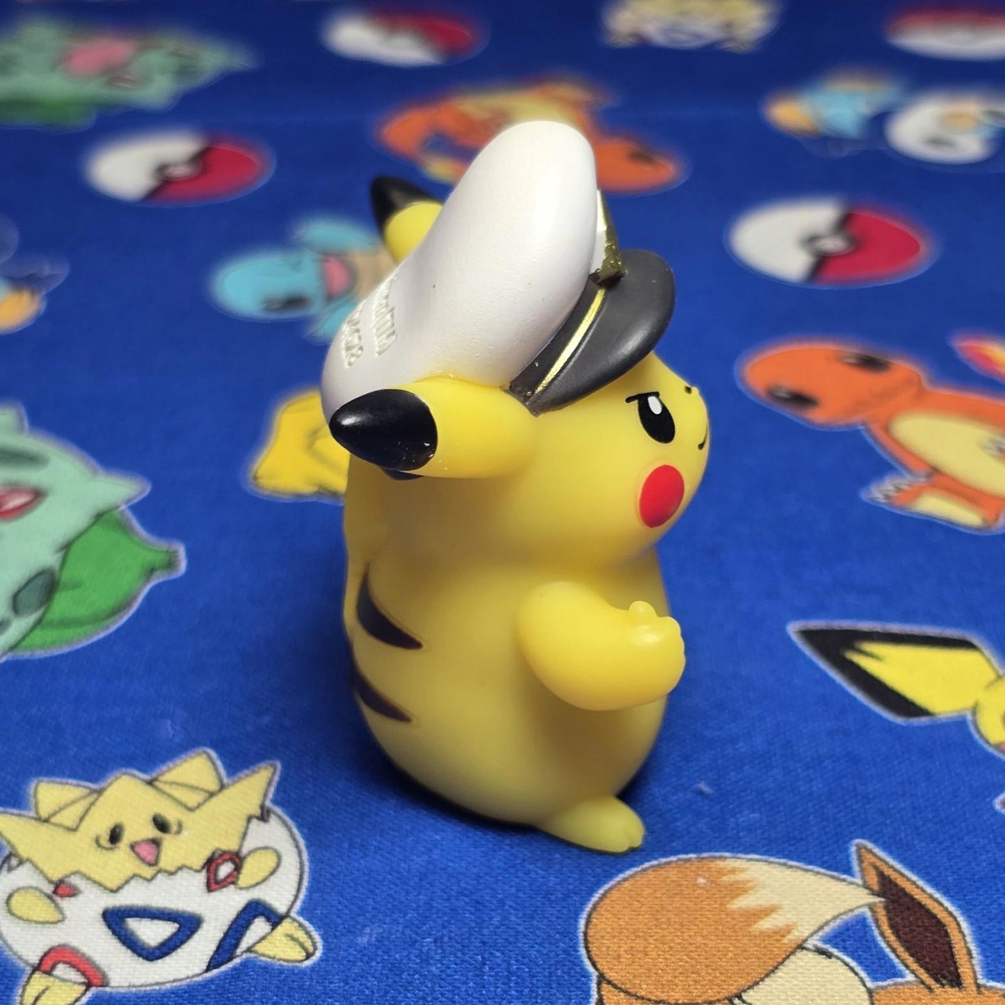 Pokemon Captain Pikachu Figure Finger Puppet 2024 Nintendo Bandai PVC Japan USA