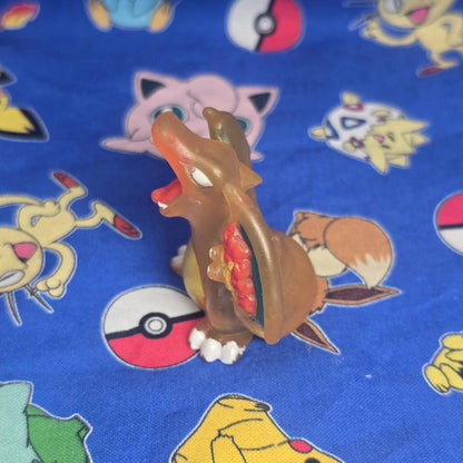 Pokemon Charizard Clear Figure Finger Puppet 1996 Nintendo PVC Bandai Japan USA