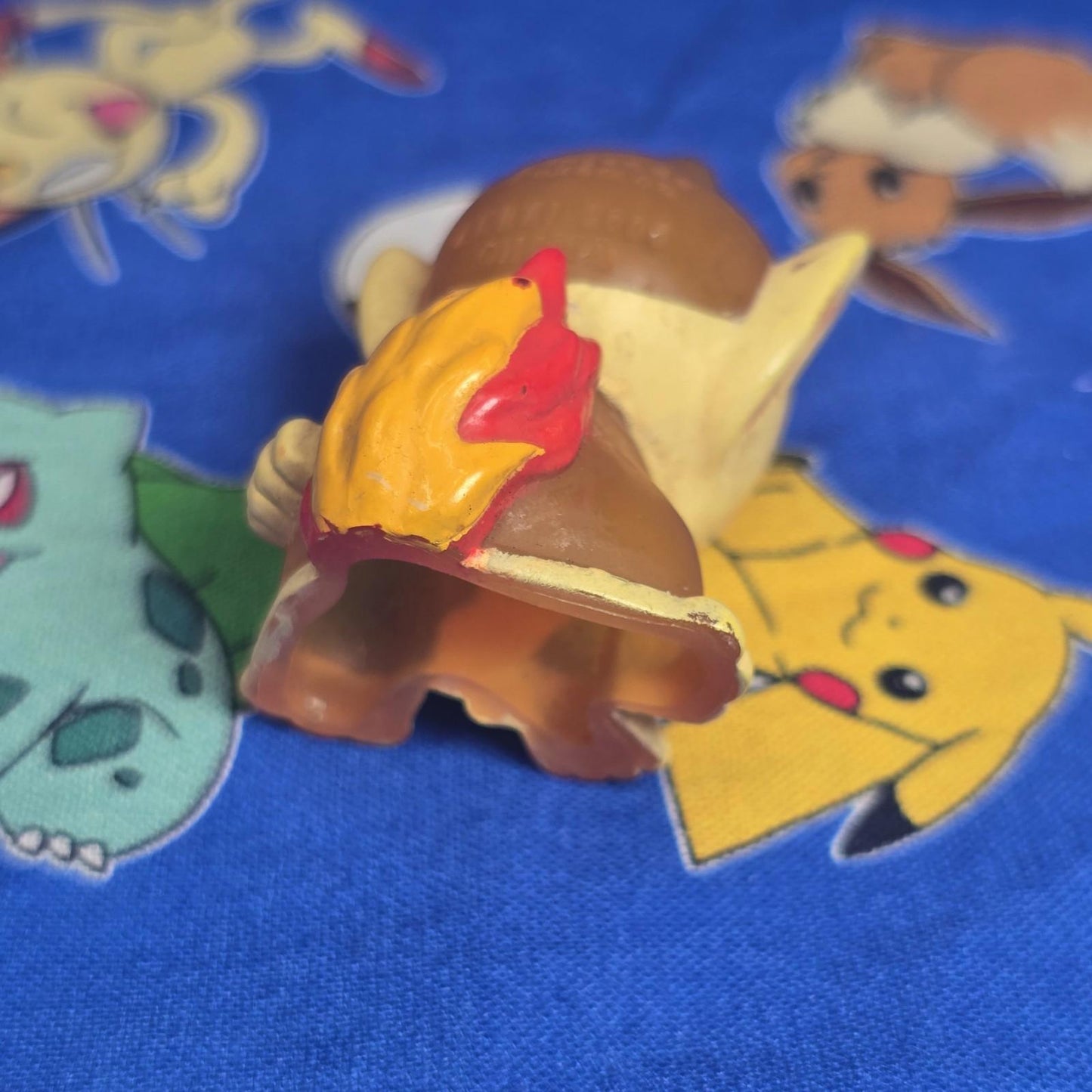 Pokemon Chimchar Clear Figure Finger Puppet 2006 Nintendo Bandai PVC Japan USA