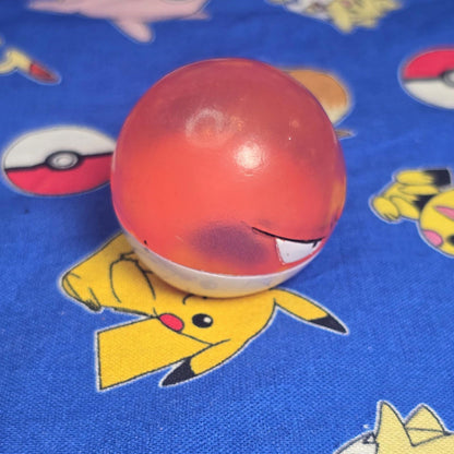 Pokemon Voltorb Clear Figure Finger Puppet 1996 Nintendo Bandai Vintage Japan US