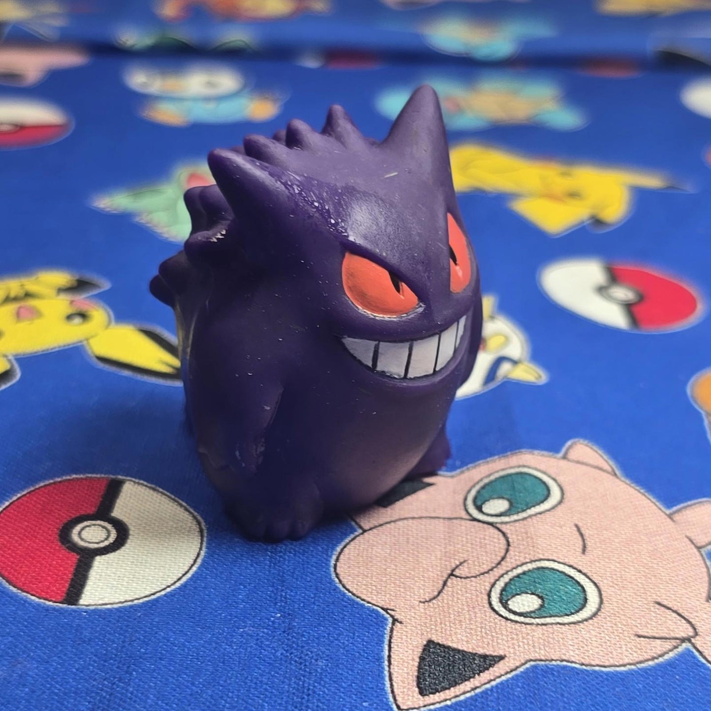 Pokemon Gengar Dark Figure Finger Puppet 1997 Bandai Nintendo Vintage Japan USA