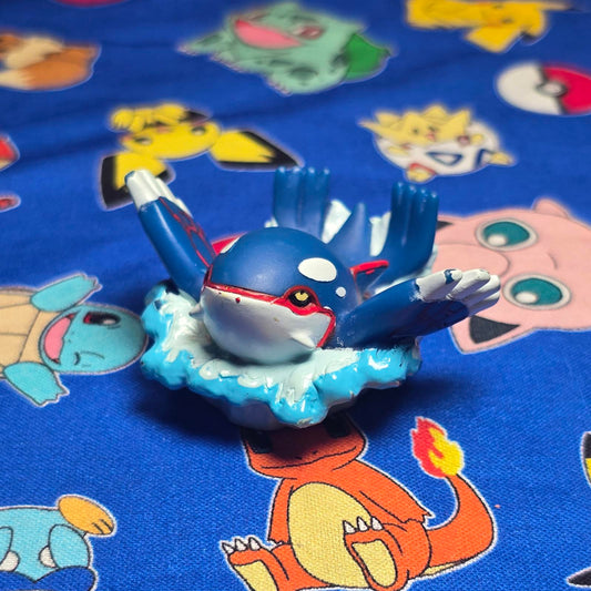 Pokemon Kyogre Figure Finger Puppet 2012 Nintendo Bandai PVC Japan USA Seller