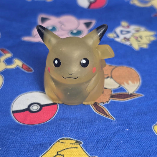 Pokemon Pikachu Clear Figure Finger Puppet 1996 Nintendo Bandai Vintage Japan US