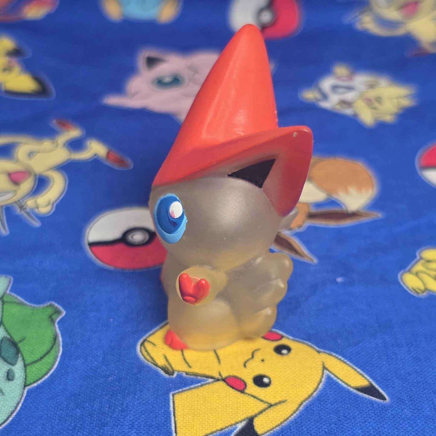 Pokemon Victini Clear Figure Finger Puppet 2011 Nintendo Bandai Japan USA Seller
