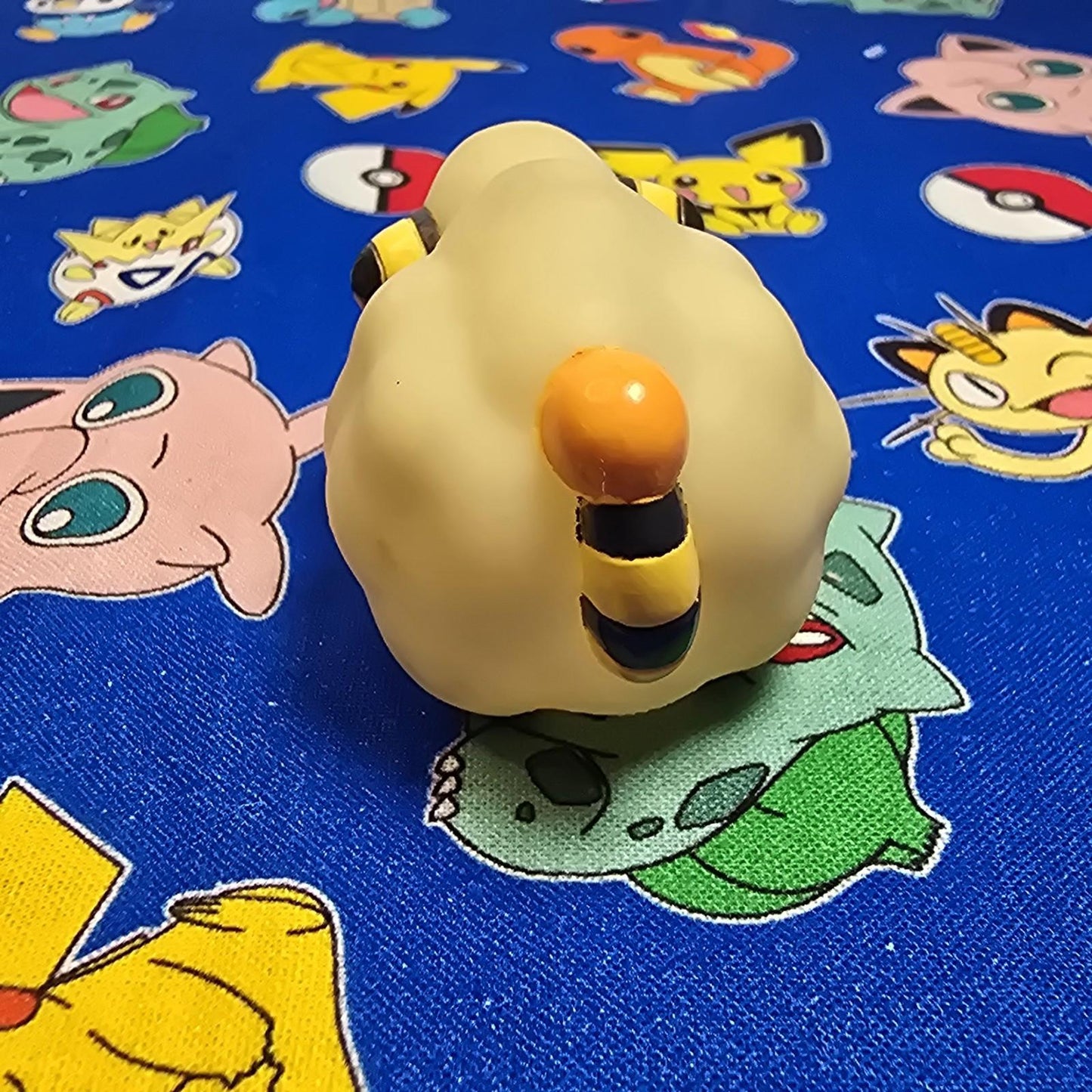 Pokemon Mareep Figure Finger Puppet 2000 Nintendo Bandai PVC Vintage Japan USA