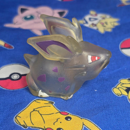 Pokemon Nidoran Clear Figure Finger Puppet 1997 Nintendo Bandai PVC Japan USA