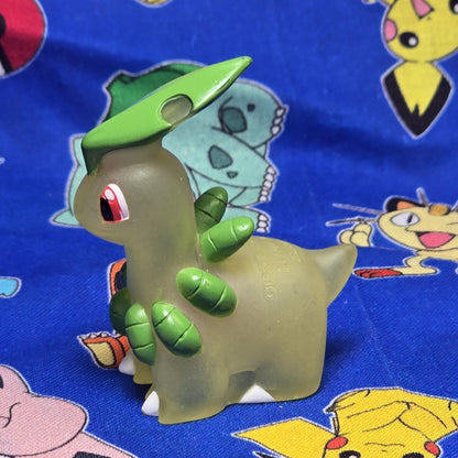 Pokemon Bayleef Clear Figure Finger Puppet 2001 Nintendo Bandai PVC Japan USA
