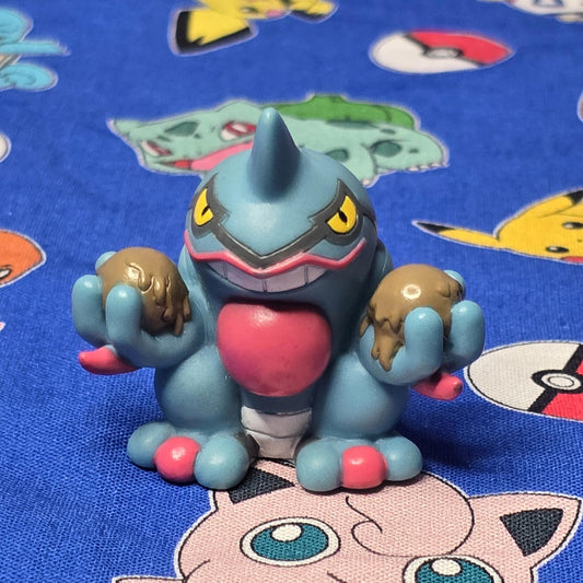 Pokemon Toxicroak Figure Finger Puppet 2009 Nintendo Bandai PVC Japan USA Seller