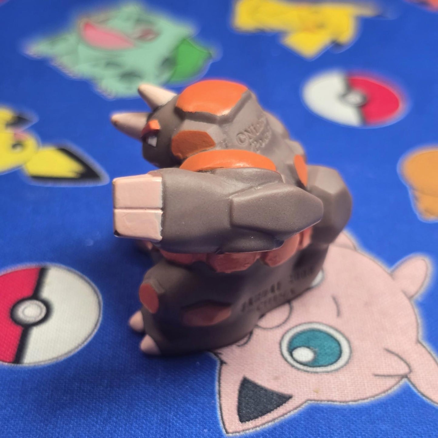 Pokemon Rhyperior Figure Finger Puppet 2008 Nintendo Bandai Japan PVC USA Seller
