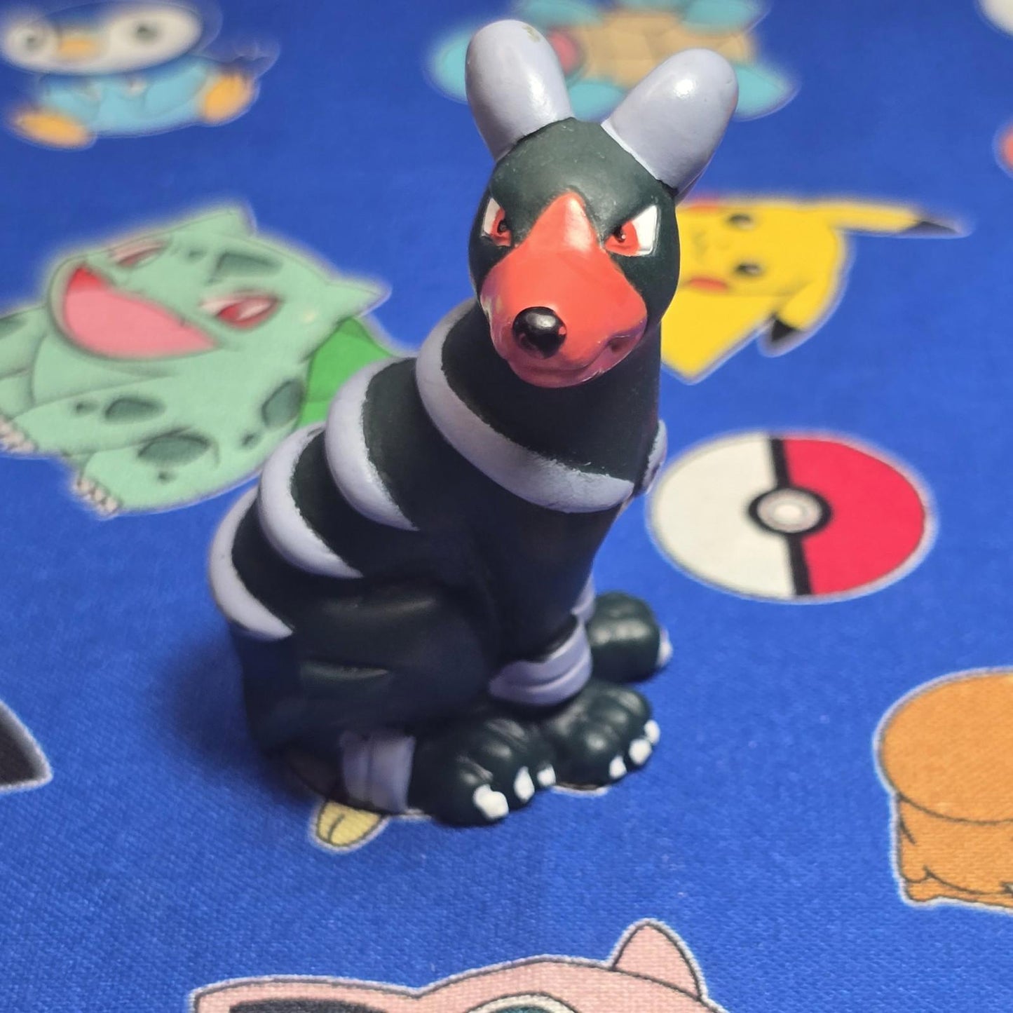 Pokemon Houndoom Figure Finger Puppet 2000 Nintendo Bandai PVC Vintage Japan US