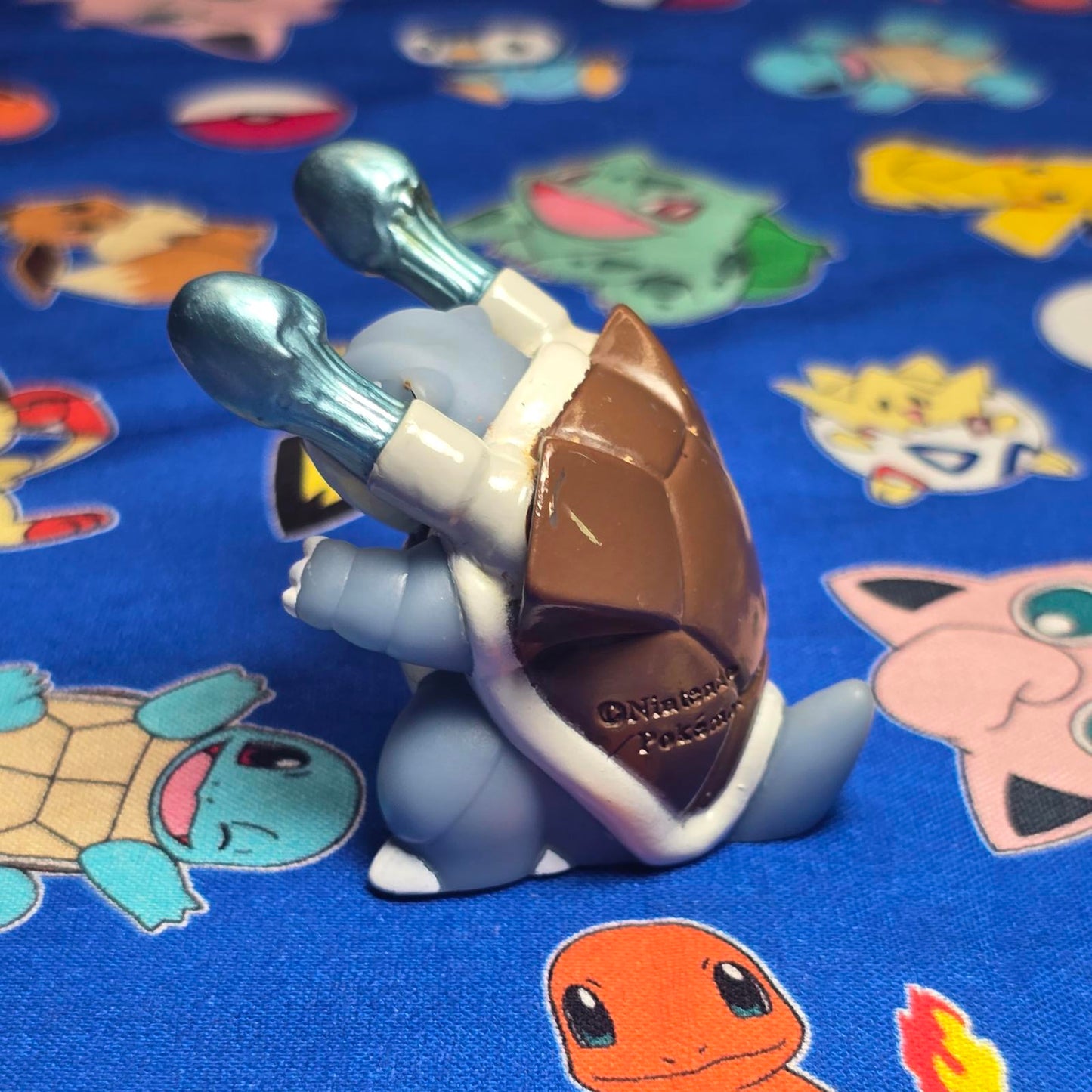 Pokemon Blastoise Figure Finger Puppet 2006 Nintendo Bandai PVC Japan USA Seller