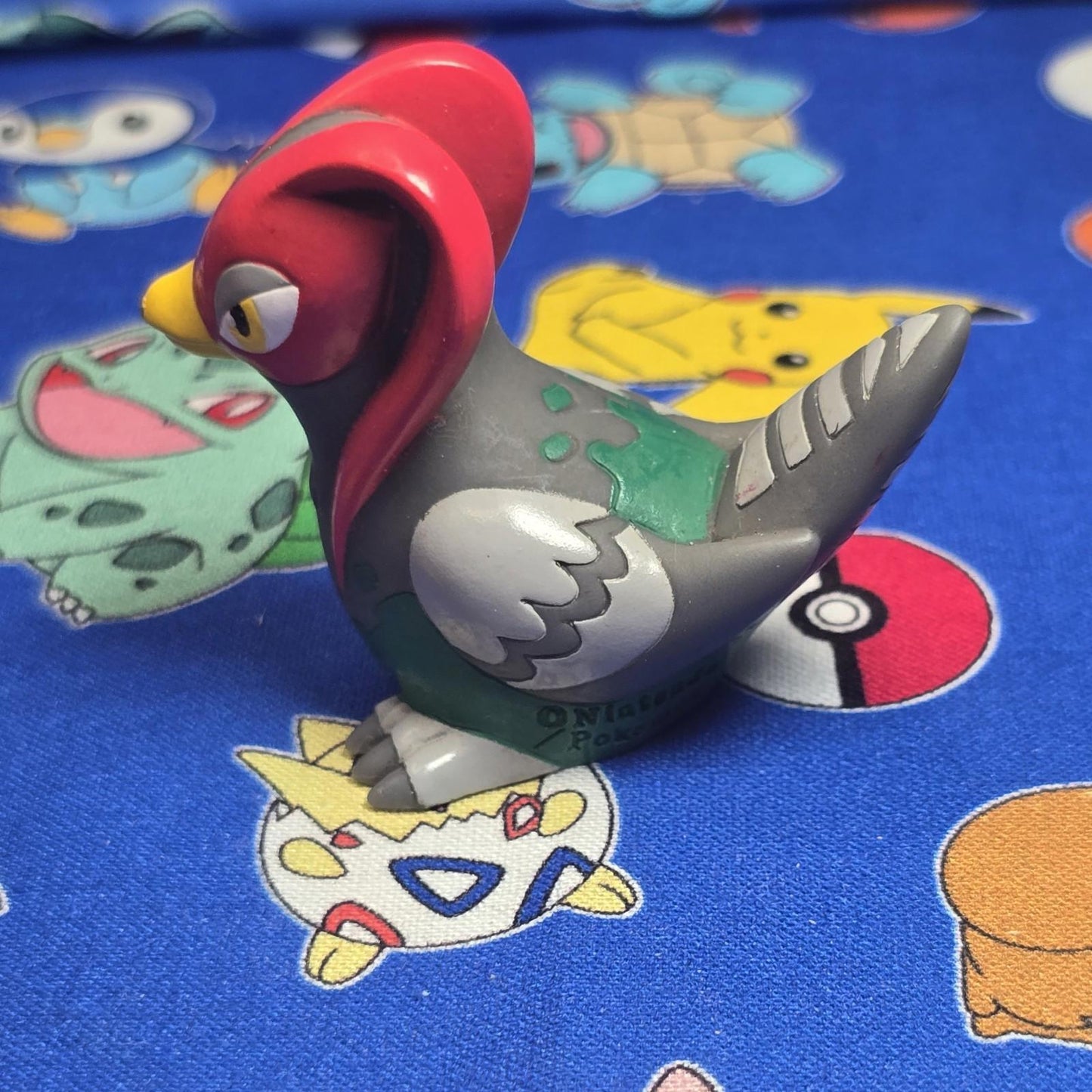 Pokemon Unfezant Male Figure Finger Puppet 2011 Nintendo Bandai PVC Japan USA