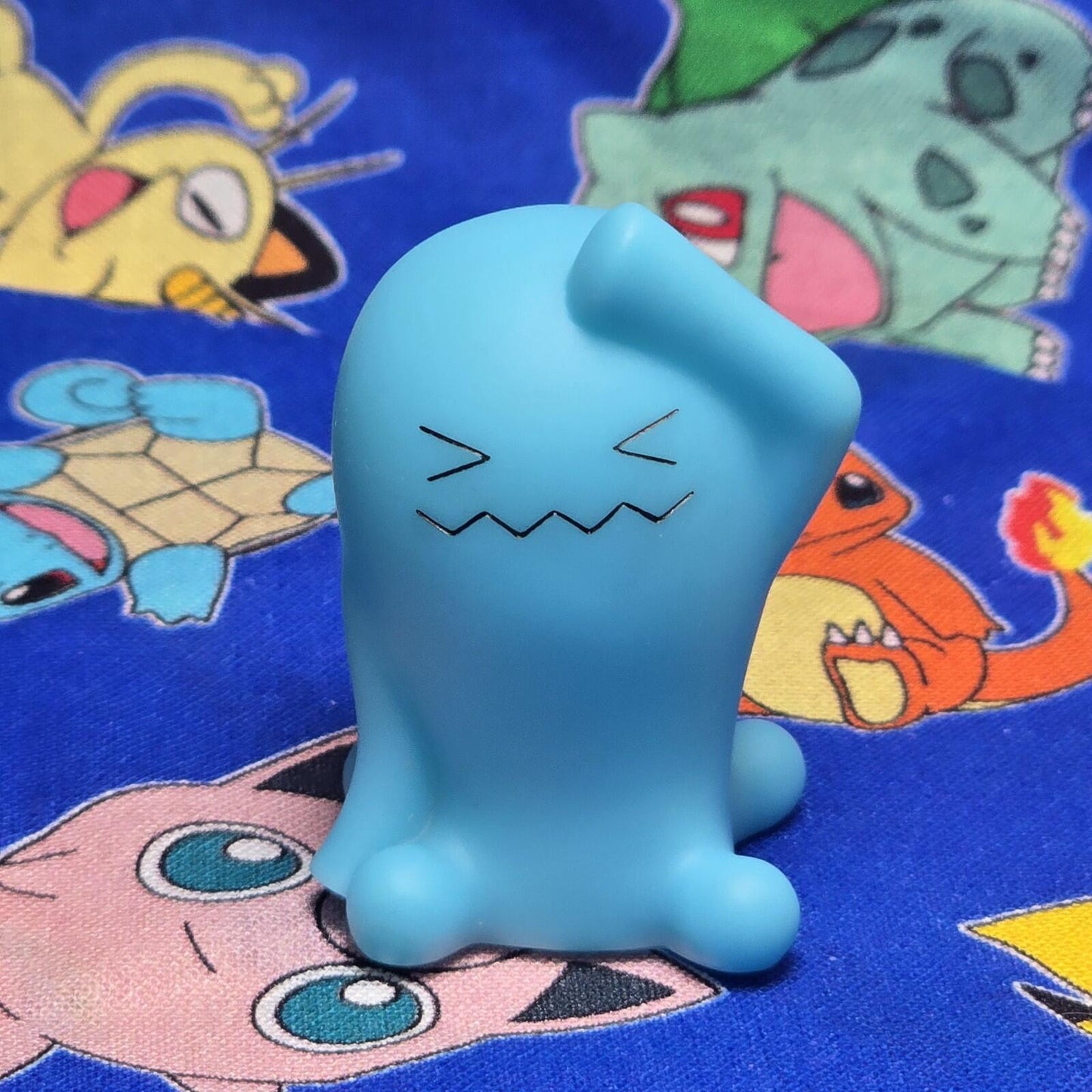 Pokemon Wobbuffet Figure Finger Puppet 2013 Nintendo Bandai Japan PVC USA Seller