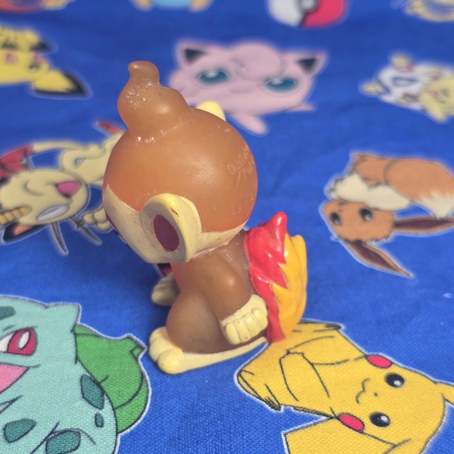 Pokemon Chimchar Clear Figure Finger Puppet 2006 Nintendo Bandai PVC Japan USA