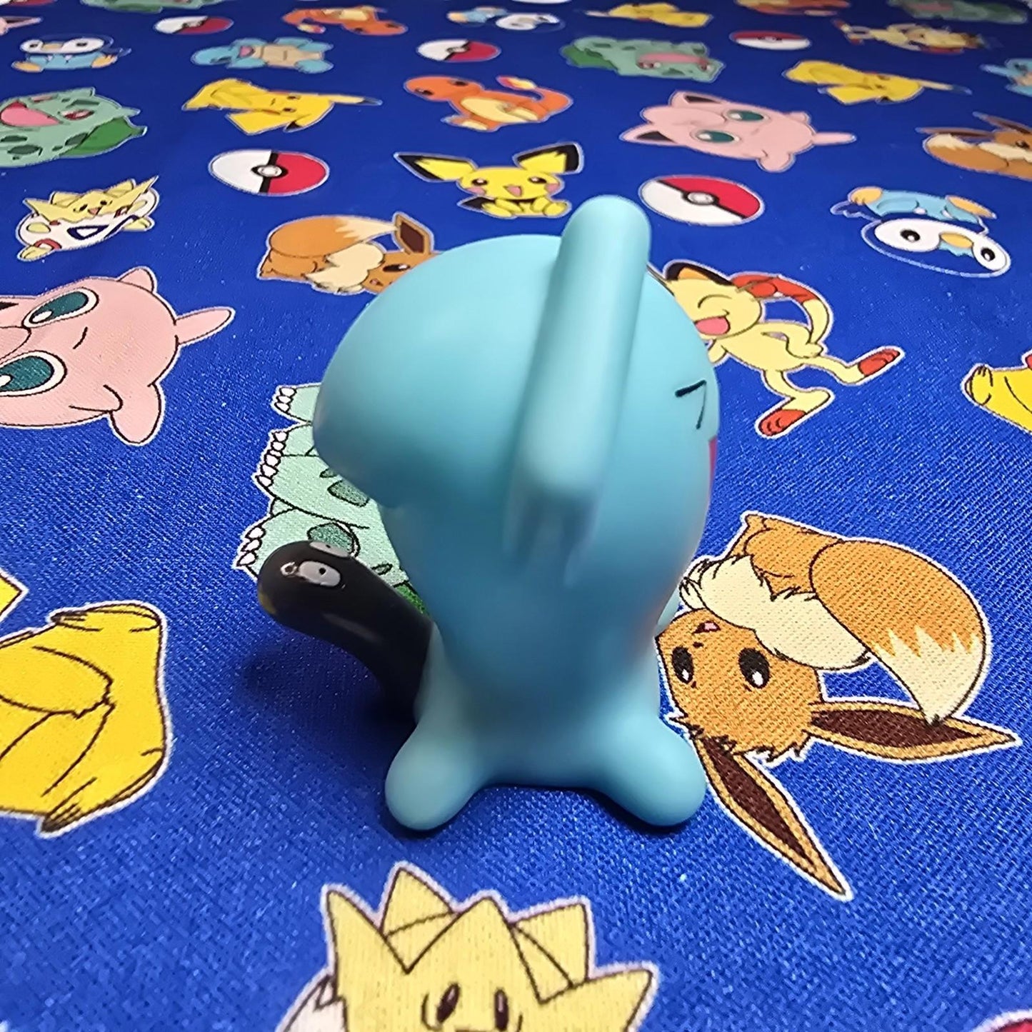 Pokemon Wobbuffet Figure Finger Puppet 2010 Nintendo Bandai PVC Japan USA Seller