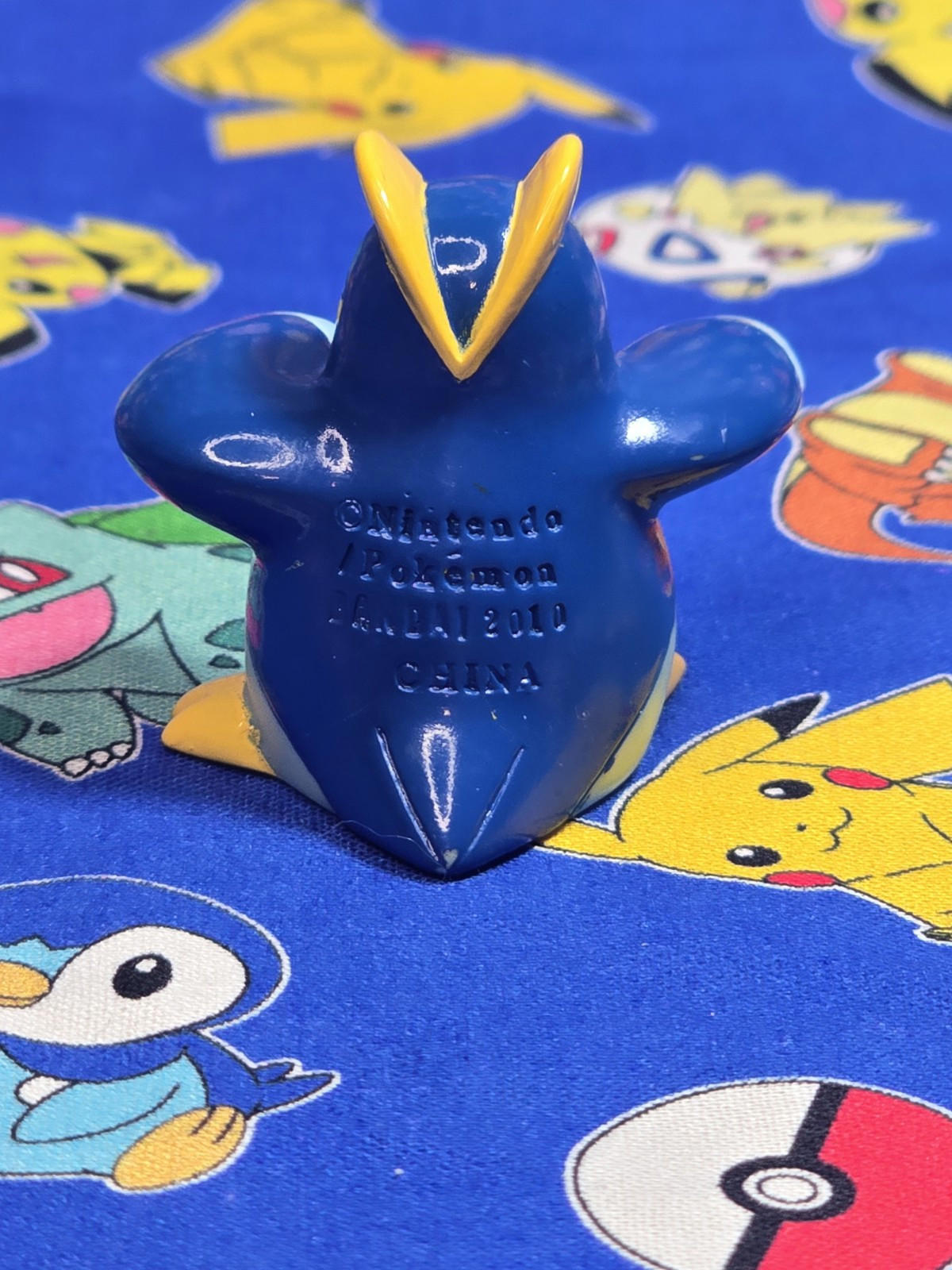 Pokemon Prinplup Figure Finger Puppet 2010 Nintendo Bandai PVC Japan USA Seller