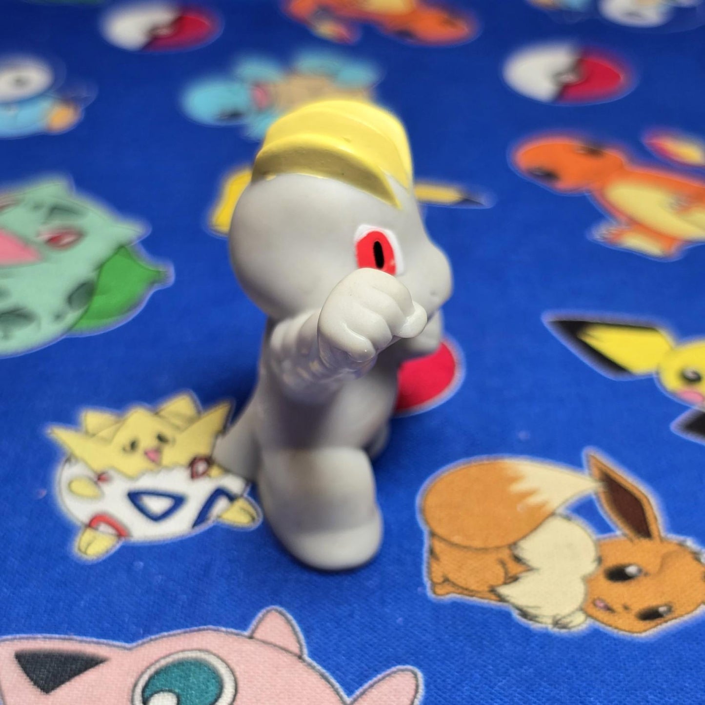Pokemon Machop Figure Finger Puppet 2006 Nintendo PVC Japan Bandai USA Seller