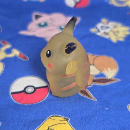 Pokemon Pikachu Clear Figure Finger Puppet 1996 Nintendo Bandai Vintage Japan US
