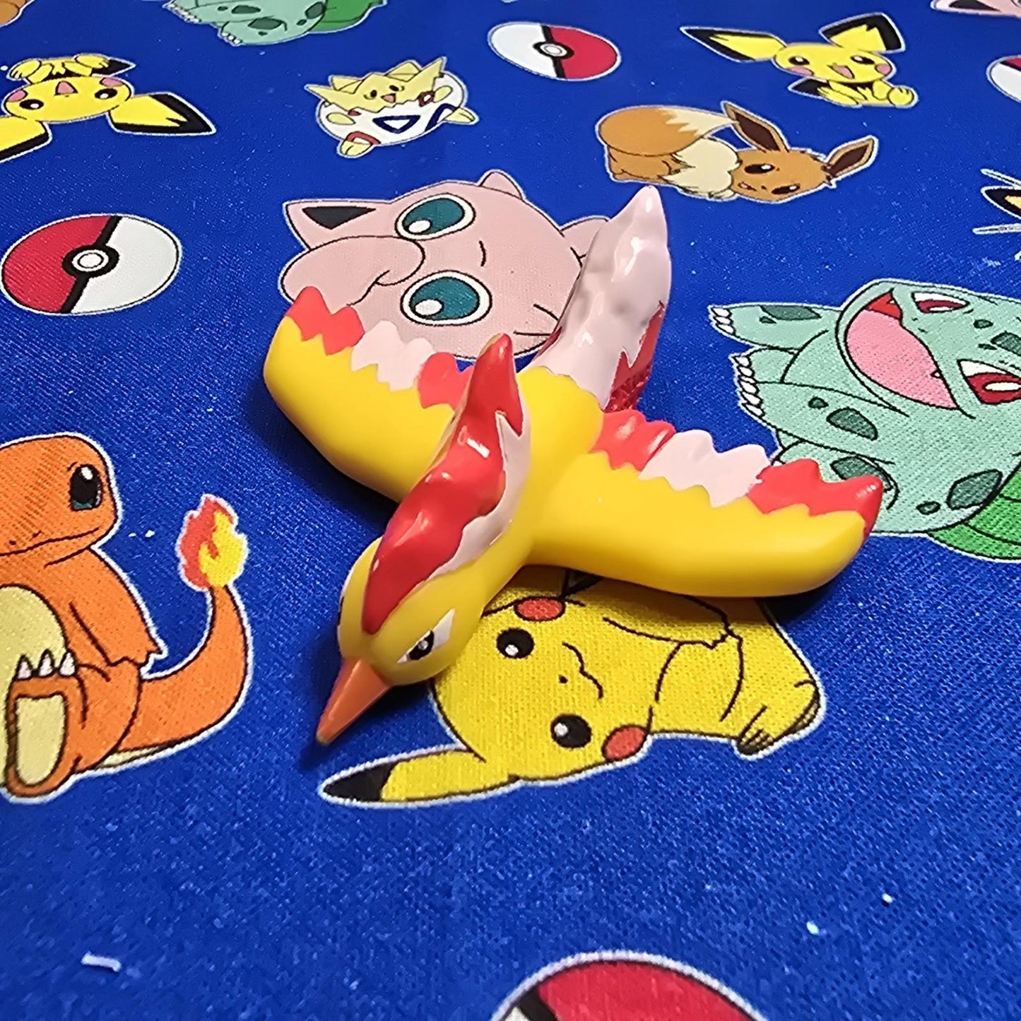 Pokemon Moltres Figure Finger Puppet 2008 Nintendo Bandai PVC Japan US Seller