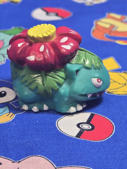 Pokemon Venusaur Figure Finger Puppet 1996 Nintendo Bandai Vintage Japan USA