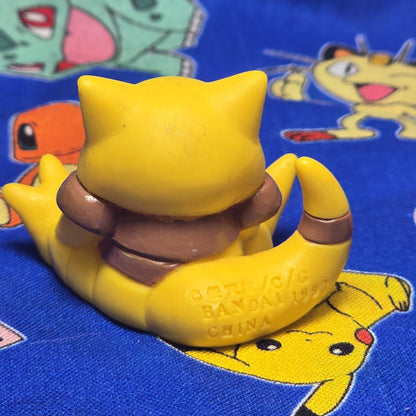Pokemon Abra Yellow Figure Finger Puppet 1997 Bandai Nintendo Vintage USA Seller