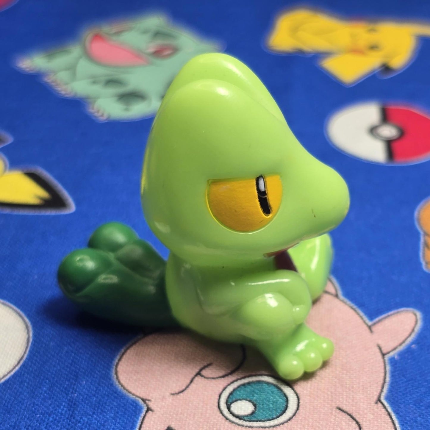 Pokemon Treecko Figure Finger Puppet Bath Soap Top Nintendo Bandai Vintage Japan