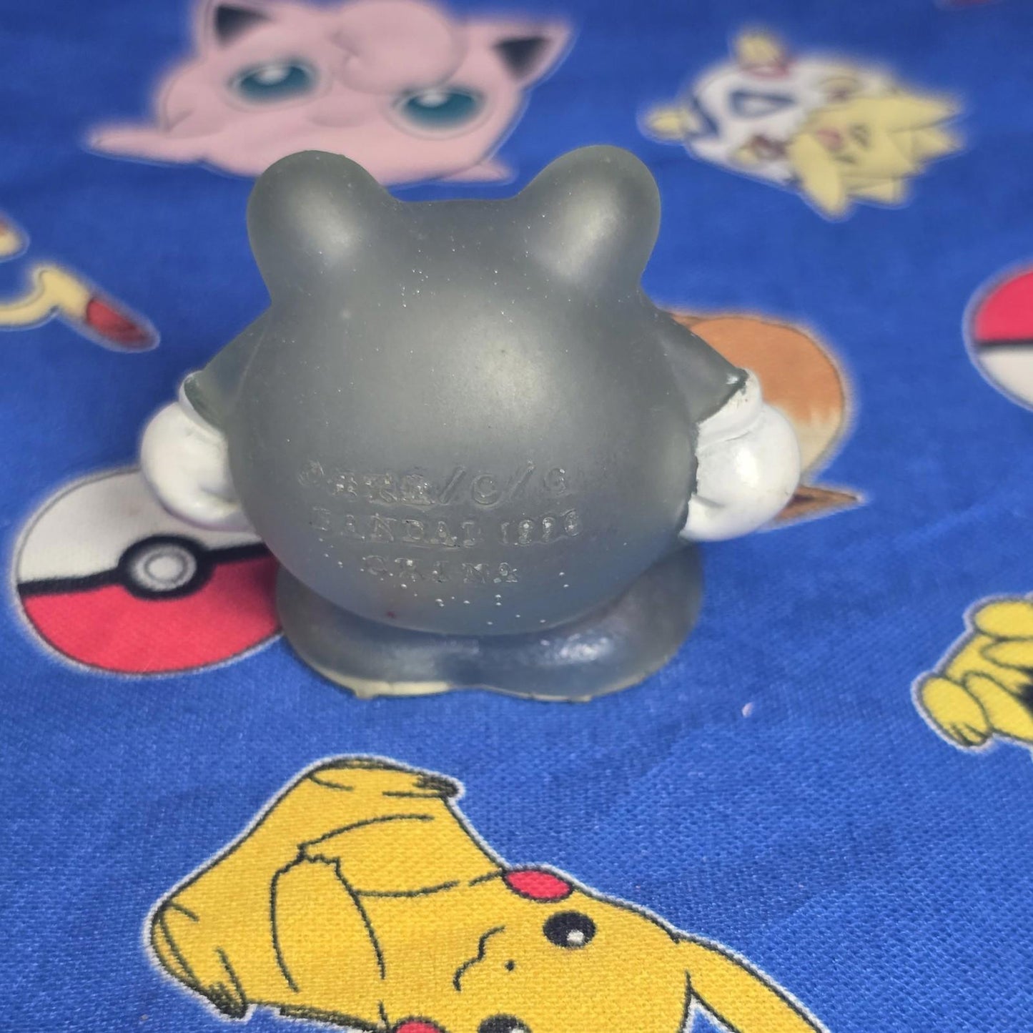 Pokemon Poliwhirl Clear Figure Finger Puppet 1996 Bandai Nintendo PVC Japan USA