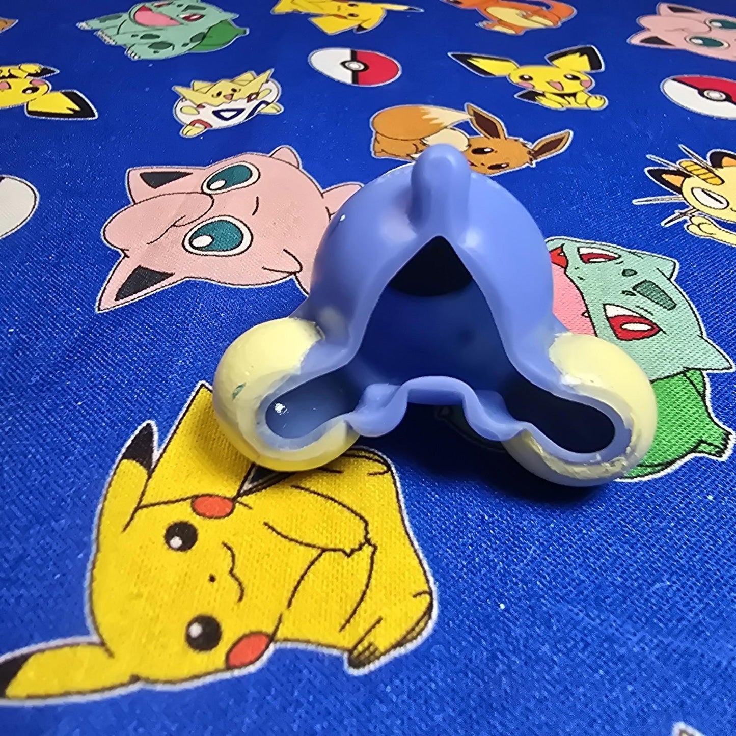 Pokemon Jumpluff Figure Finger Puppet 2001 Nintendo Bandai Vintage PVC Japan USA