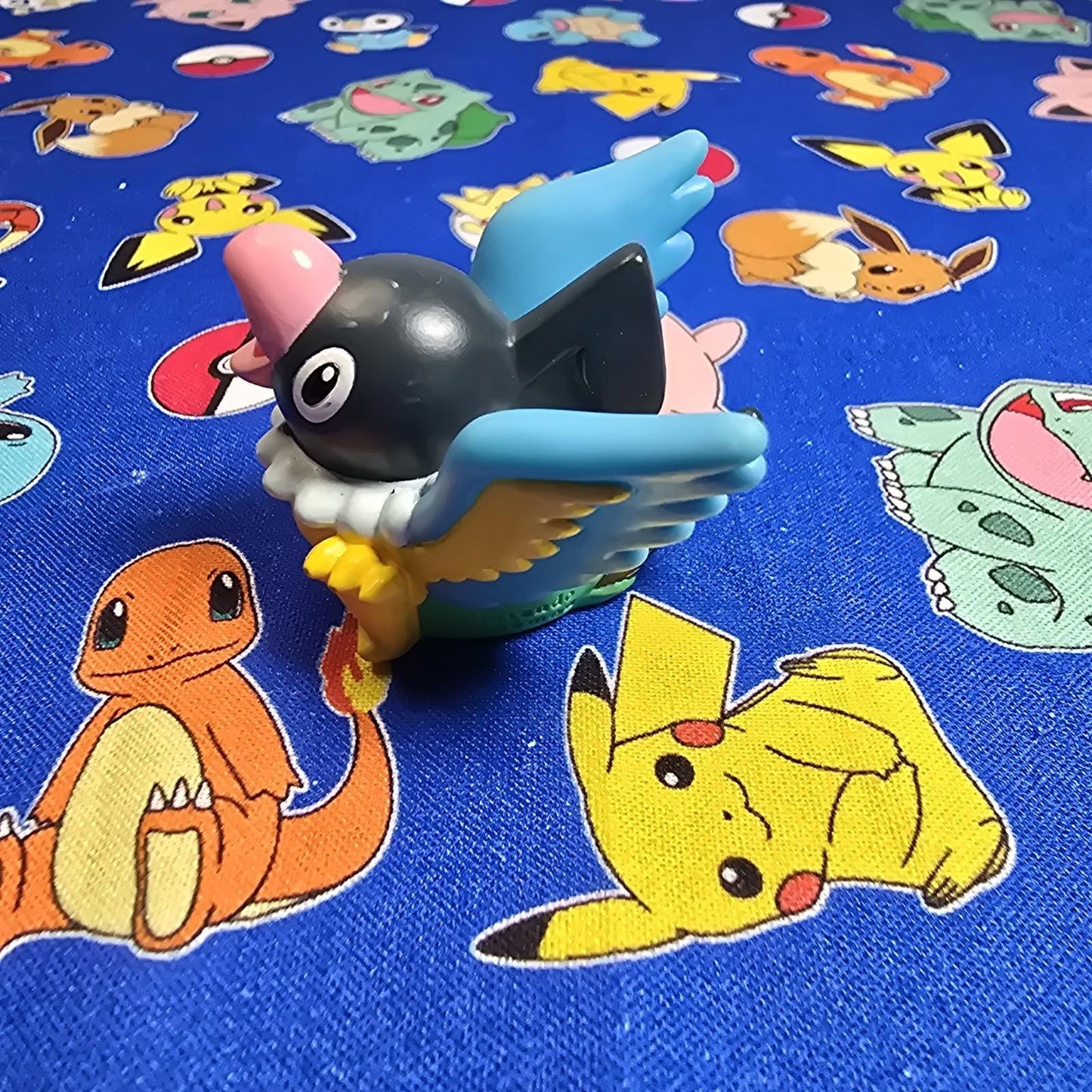 Pokemon Chatot Figure Finger Puppet 2006 Nintendo Bandai PVC Japan USA Seller