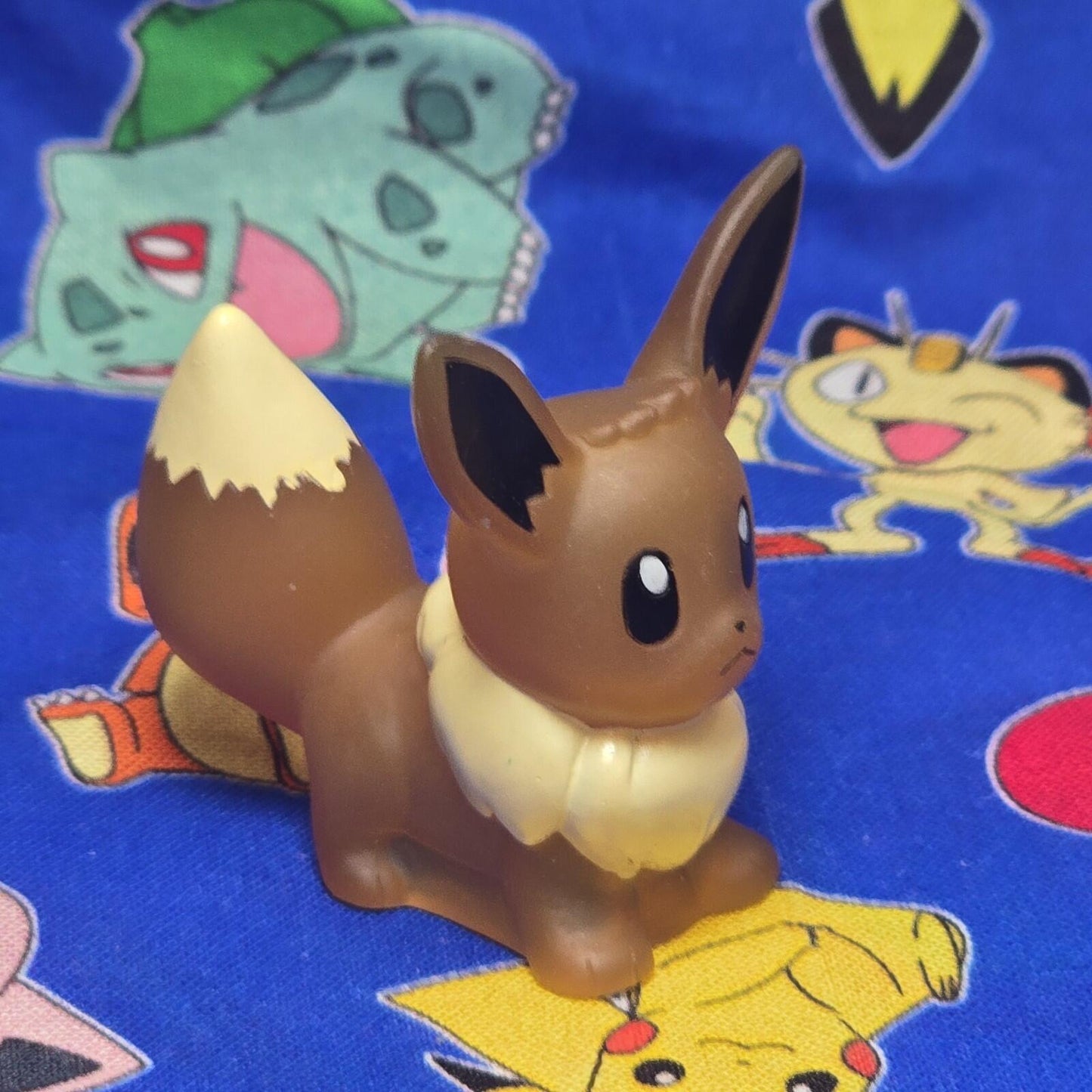 Pokemon Eevee Clear Figure Finger Puppet 2018 Nintendo Bandai Vintage Japan USA