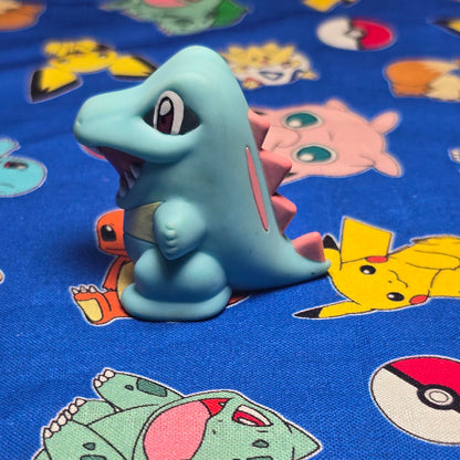 Pokemon Totodile Figure Finger Puppets 1999 Nintendo Bandai PVC Vintage Japan US