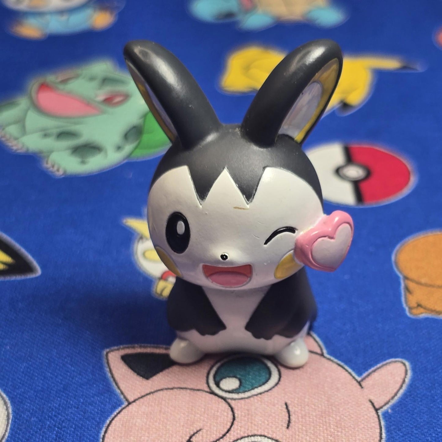 Pokemon Emolga Figure Finger Puppet 2011 Nintendo Bandai PVC Japan USA Seller