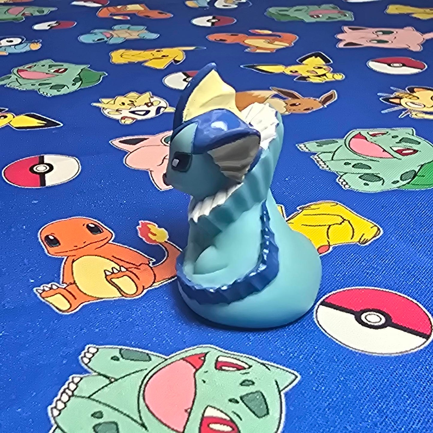 Pokemon Vaporeon Figure Finger Puppet 1996 Nintendo Bandai PVC Vintage Japan USA