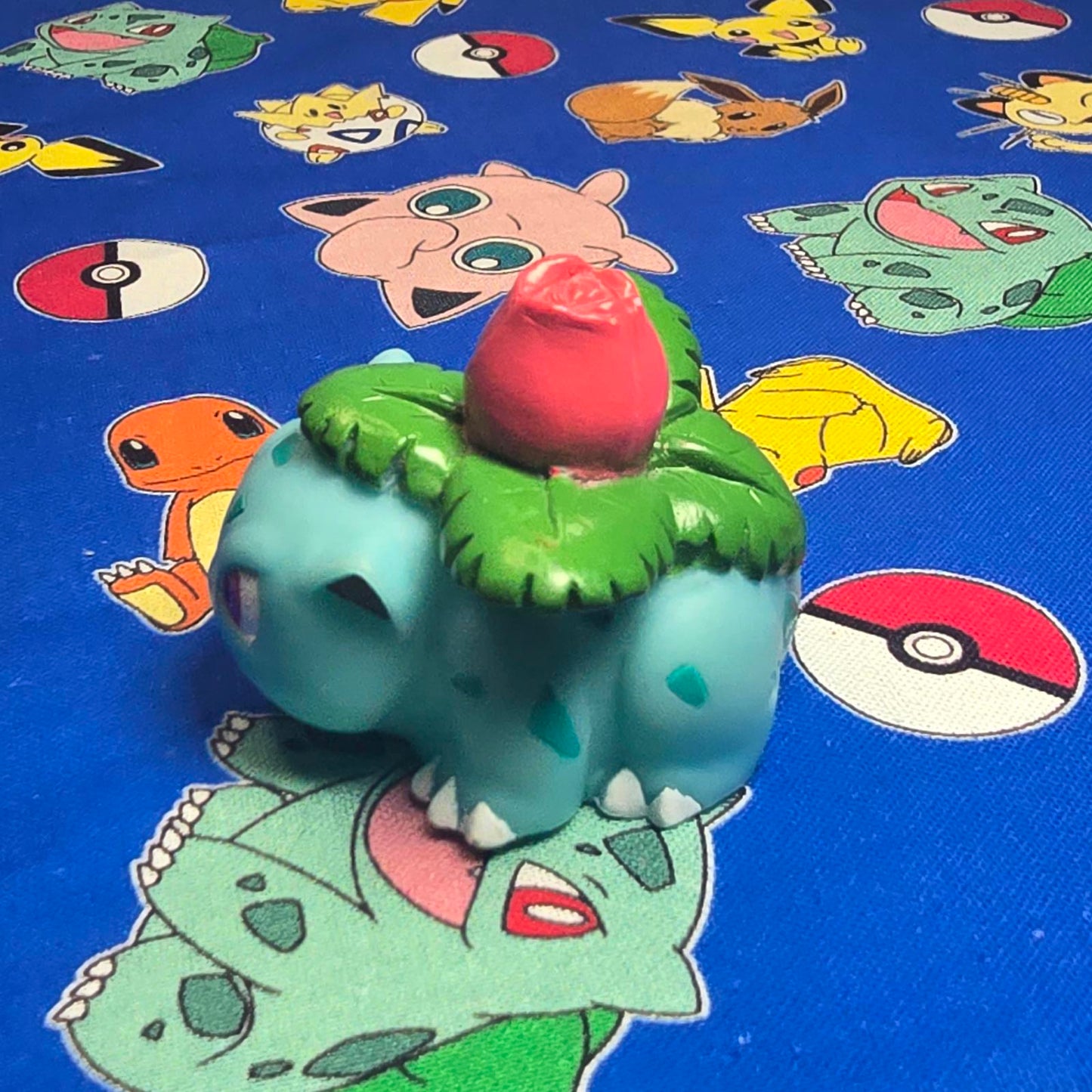 Pokemon Ivysaur Figure Finger Puppet 2004 Nintendo Bandai PVC Vintage Japan USA